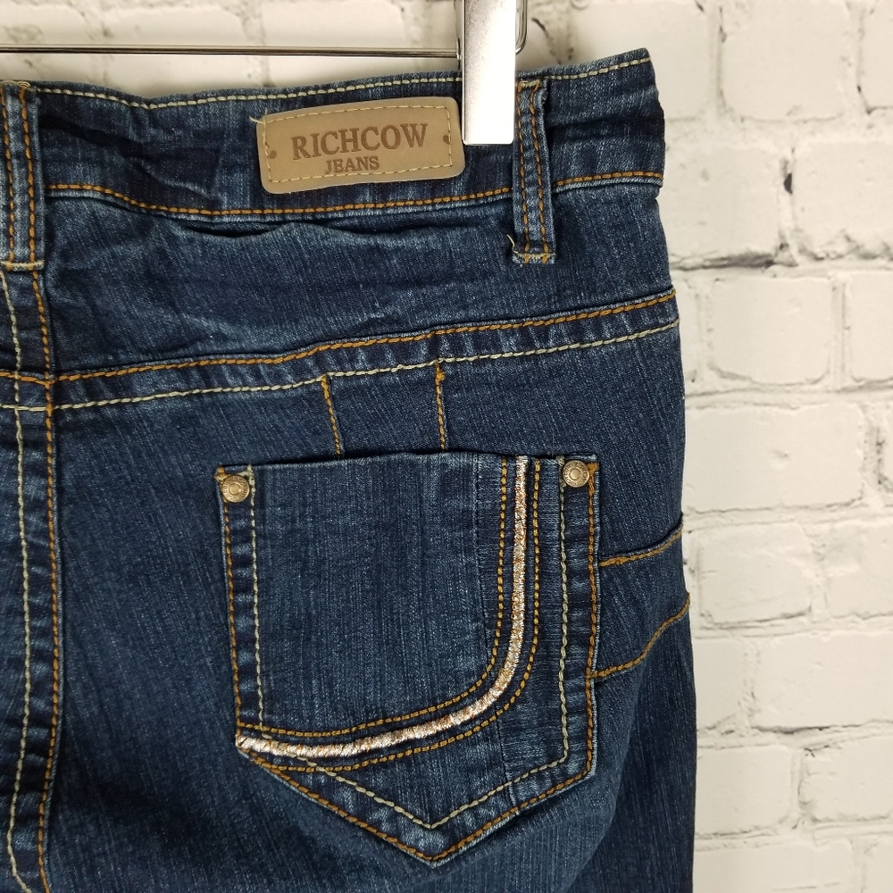 RICHCOW | dark wash slim leg jeans